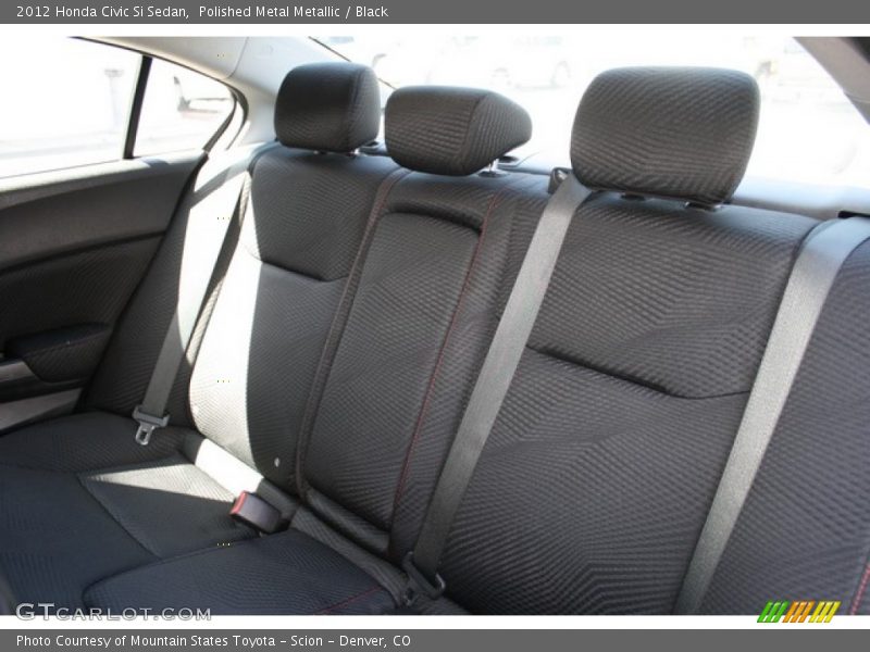 Polished Metal Metallic / Black 2012 Honda Civic Si Sedan