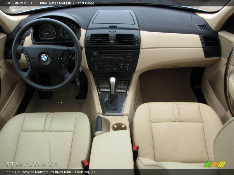 Blue Water Metallic / Sand Beige 2006 BMW X3 3.0i
