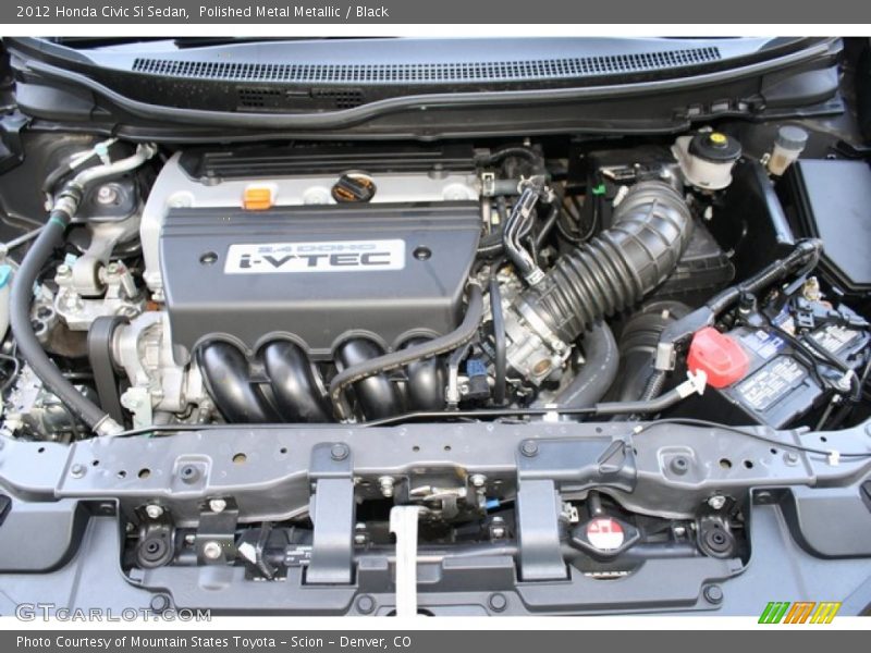 Polished Metal Metallic / Black 2012 Honda Civic Si Sedan