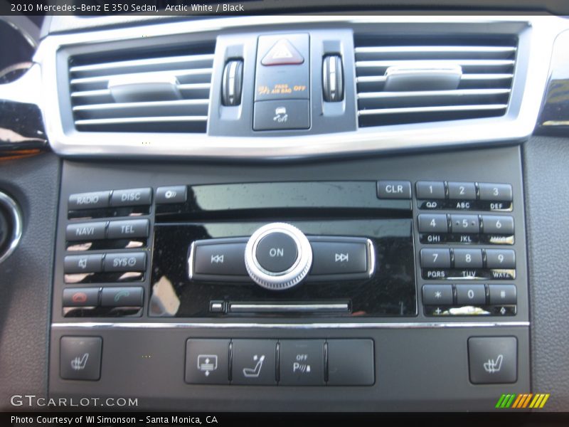 Arctic White / Black 2010 Mercedes-Benz E 350 Sedan