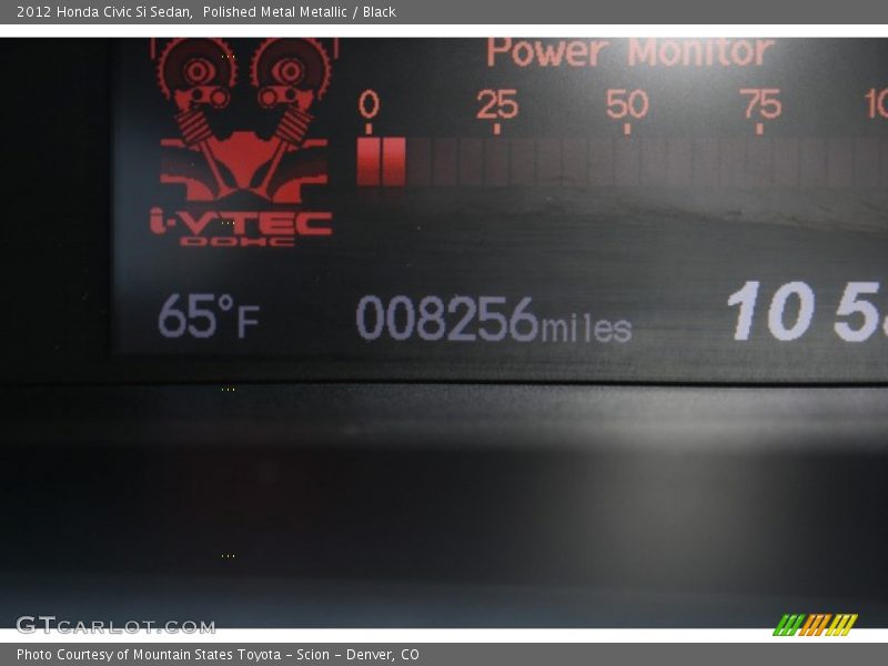 Polished Metal Metallic / Black 2012 Honda Civic Si Sedan