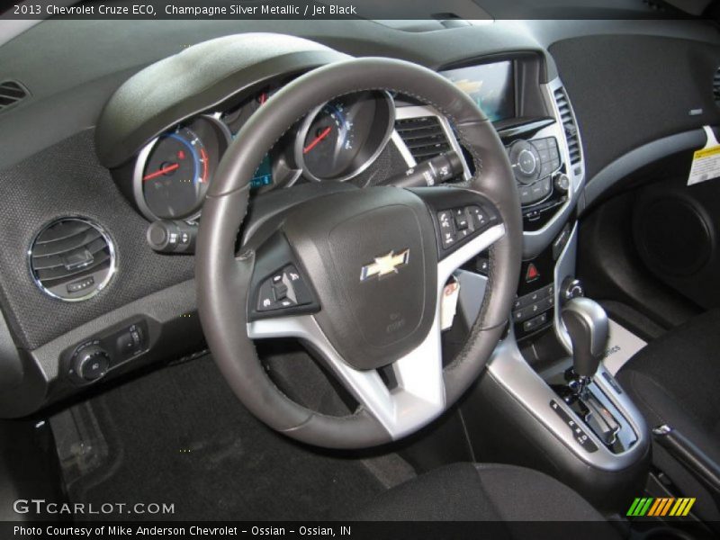 Champagne Silver Metallic / Jet Black 2013 Chevrolet Cruze ECO
