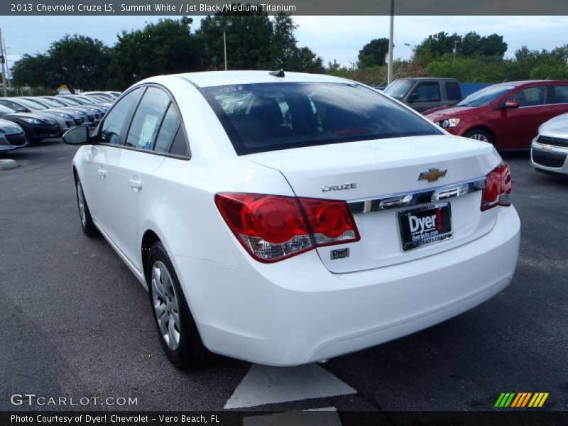 Summit White / Jet Black/Medium Titanium 2013 Chevrolet Cruze LS
