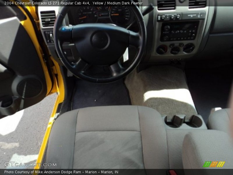 Yellow / Medium Dark Pewter 2004 Chevrolet Colorado LS Z71 Regular Cab 4x4