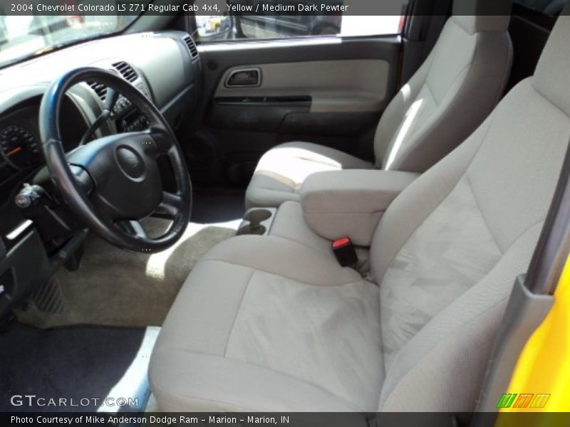 Yellow / Medium Dark Pewter 2004 Chevrolet Colorado LS Z71 Regular Cab 4x4