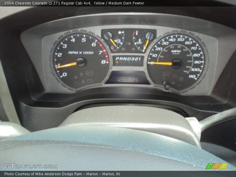 Yellow / Medium Dark Pewter 2004 Chevrolet Colorado LS Z71 Regular Cab 4x4
