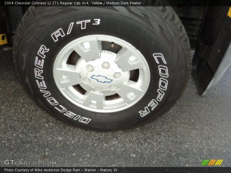 Yellow / Medium Dark Pewter 2004 Chevrolet Colorado LS Z71 Regular Cab 4x4
