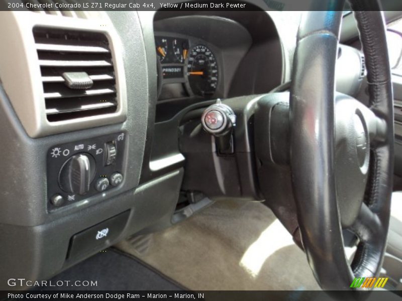 Yellow / Medium Dark Pewter 2004 Chevrolet Colorado LS Z71 Regular Cab 4x4
