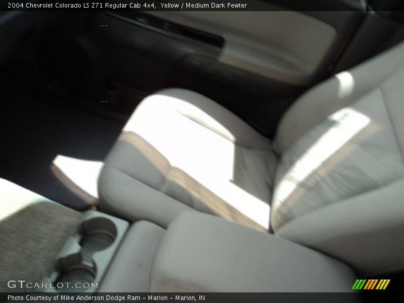 Yellow / Medium Dark Pewter 2004 Chevrolet Colorado LS Z71 Regular Cab 4x4