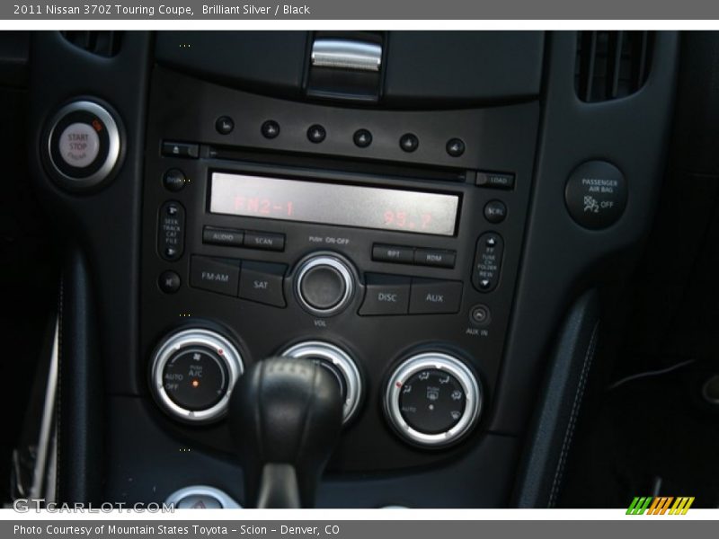 Brilliant Silver / Black 2011 Nissan 370Z Touring Coupe