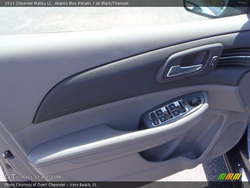 Atlantis Blue Metallic / Jet Black/Titanium 2013 Chevrolet Malibu LS