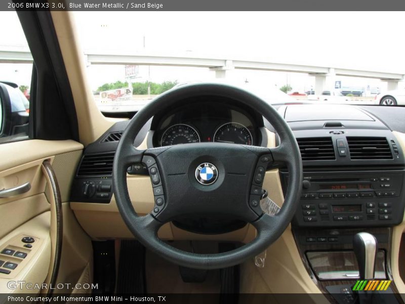 Blue Water Metallic / Sand Beige 2006 BMW X3 3.0i