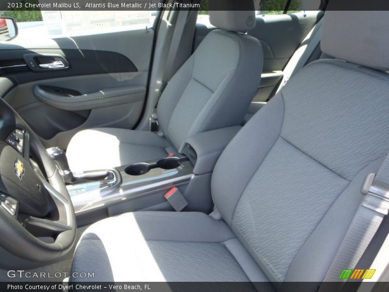 Atlantis Blue Metallic / Jet Black/Titanium 2013 Chevrolet Malibu LS