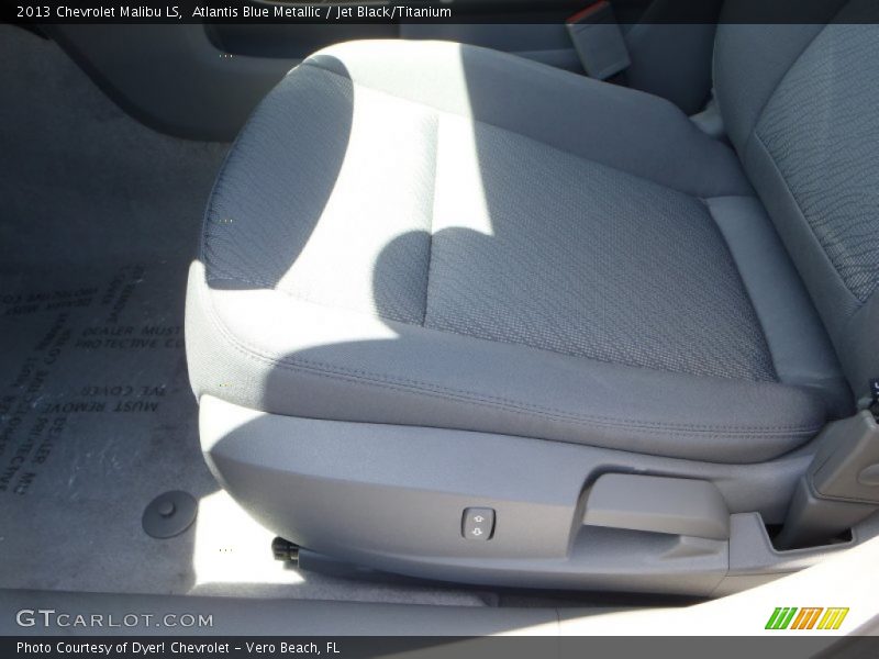 Atlantis Blue Metallic / Jet Black/Titanium 2013 Chevrolet Malibu LS