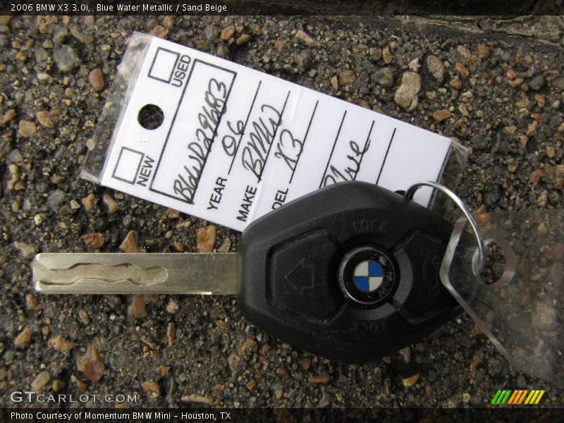 Blue Water Metallic / Sand Beige 2006 BMW X3 3.0i