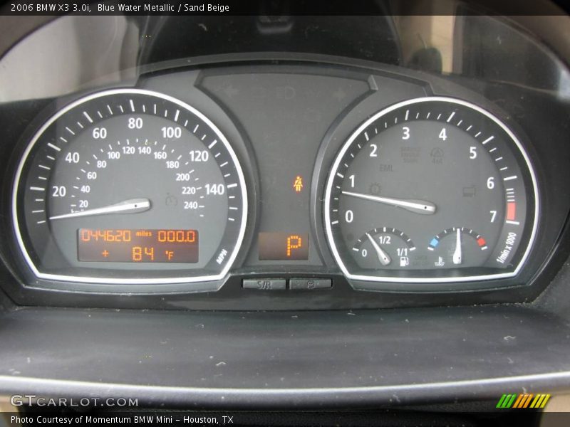 Blue Water Metallic / Sand Beige 2006 BMW X3 3.0i