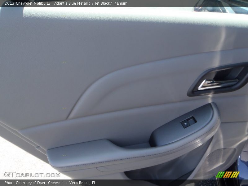 Atlantis Blue Metallic / Jet Black/Titanium 2013 Chevrolet Malibu LS
