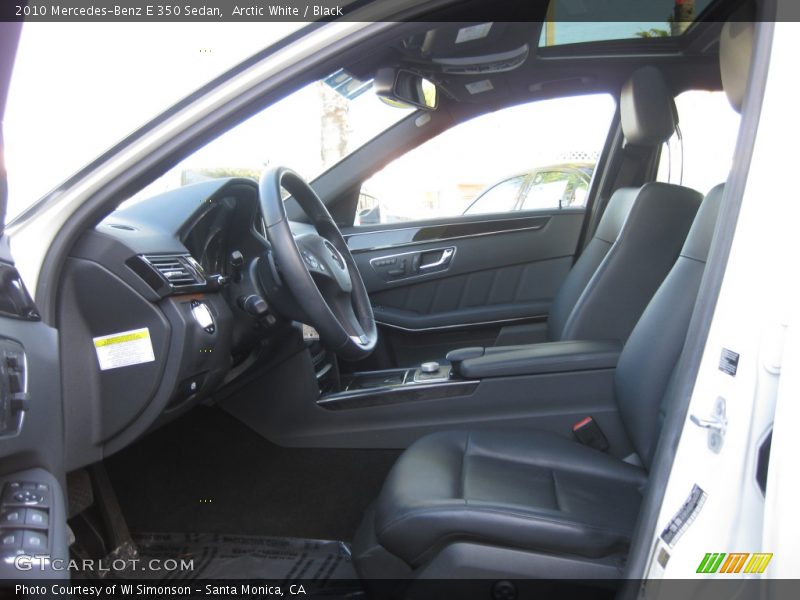 Arctic White / Black 2010 Mercedes-Benz E 350 Sedan