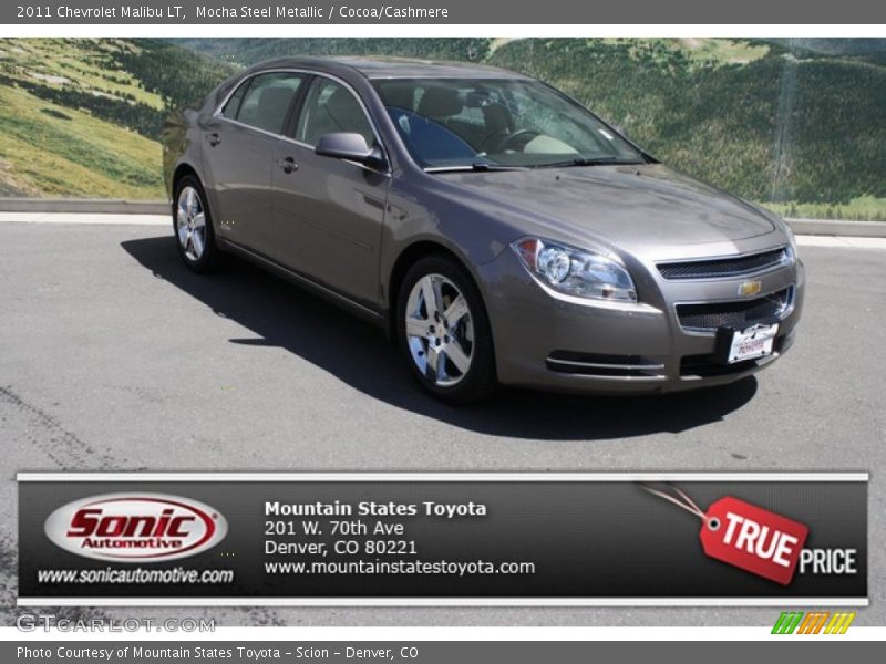 Mocha Steel Metallic / Cocoa/Cashmere 2011 Chevrolet Malibu LT