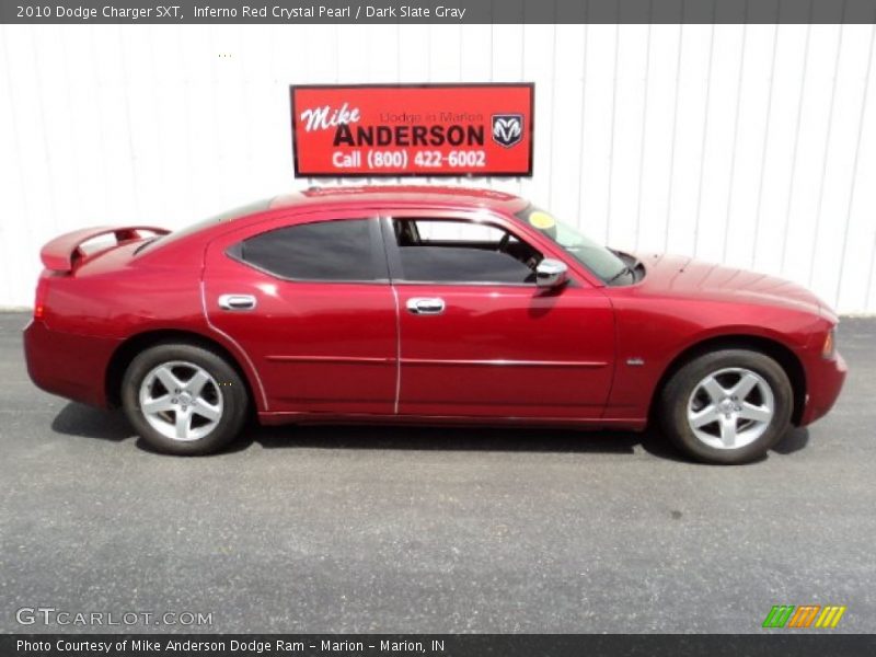 Inferno Red Crystal Pearl / Dark Slate Gray 2010 Dodge Charger SXT