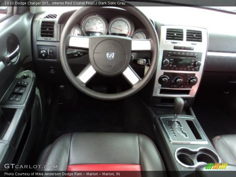 Inferno Red Crystal Pearl / Dark Slate Gray 2010 Dodge Charger SXT