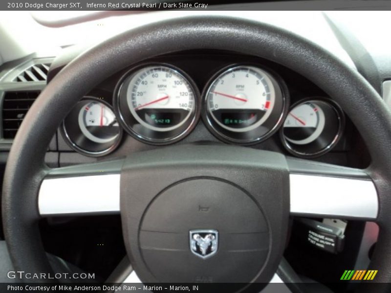 Inferno Red Crystal Pearl / Dark Slate Gray 2010 Dodge Charger SXT