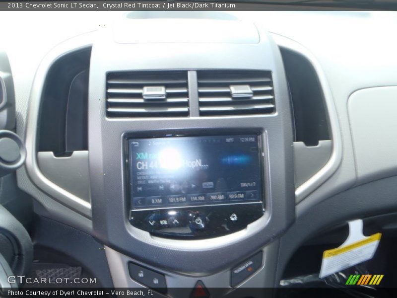 Crystal Red Tintcoat / Jet Black/Dark Titanium 2013 Chevrolet Sonic LT Sedan