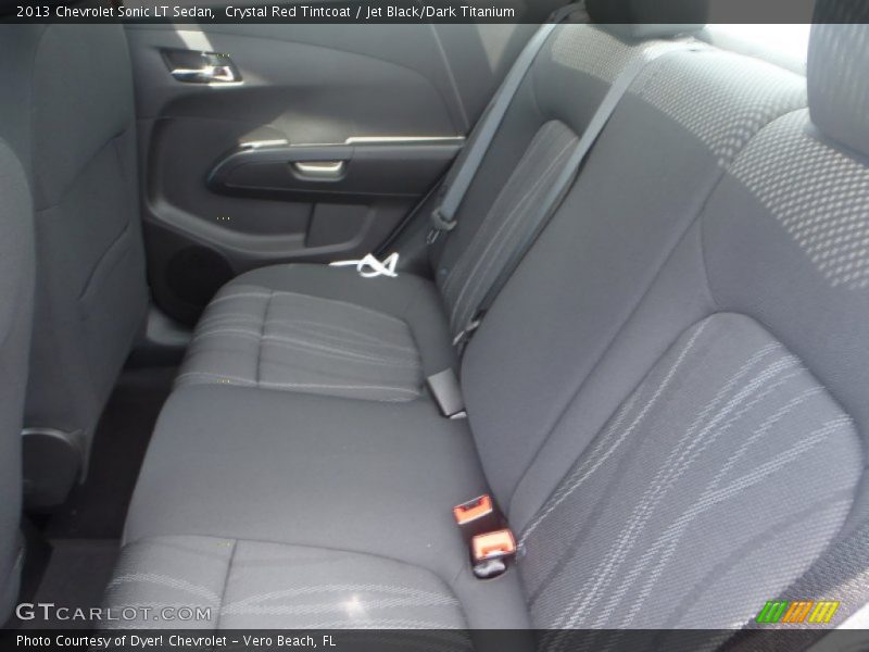 Crystal Red Tintcoat / Jet Black/Dark Titanium 2013 Chevrolet Sonic LT Sedan