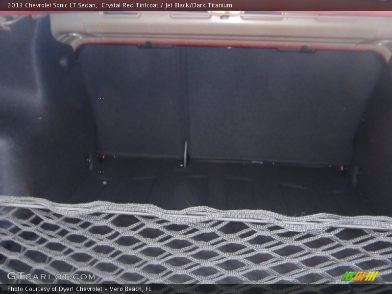 Crystal Red Tintcoat / Jet Black/Dark Titanium 2013 Chevrolet Sonic LT Sedan