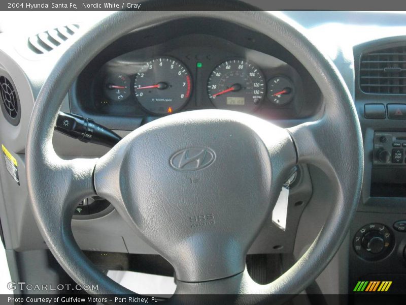 Nordic White / Gray 2004 Hyundai Santa Fe