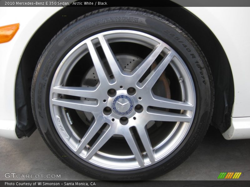 Arctic White / Black 2010 Mercedes-Benz E 350 Sedan