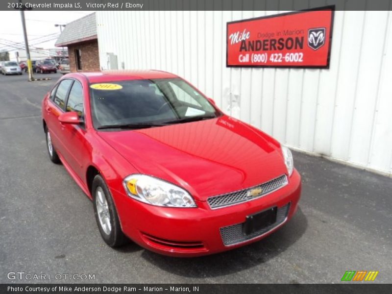 Victory Red / Ebony 2012 Chevrolet Impala LS