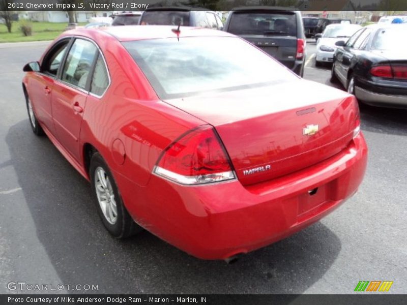 Victory Red / Ebony 2012 Chevrolet Impala LS