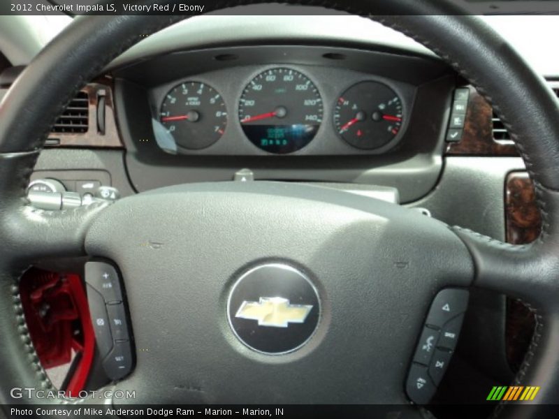 Victory Red / Ebony 2012 Chevrolet Impala LS
