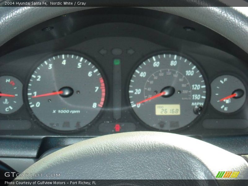 Nordic White / Gray 2004 Hyundai Santa Fe