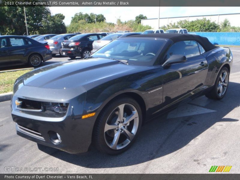 Ashen Gray Metallic / Black 2013 Chevrolet Camaro LT/RS Convertible