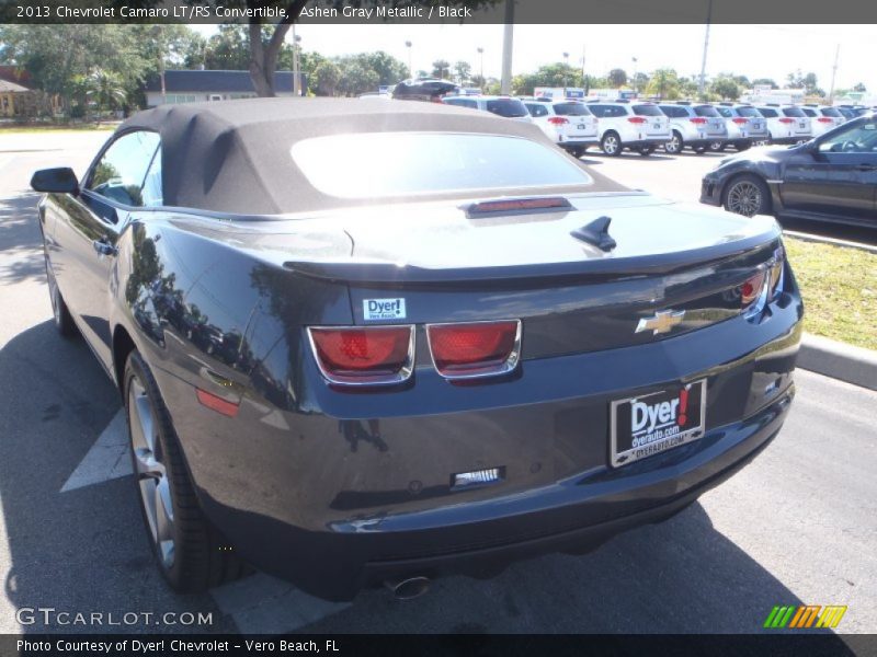 Ashen Gray Metallic / Black 2013 Chevrolet Camaro LT/RS Convertible
