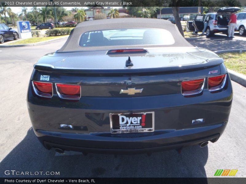Ashen Gray Metallic / Black 2013 Chevrolet Camaro LT/RS Convertible