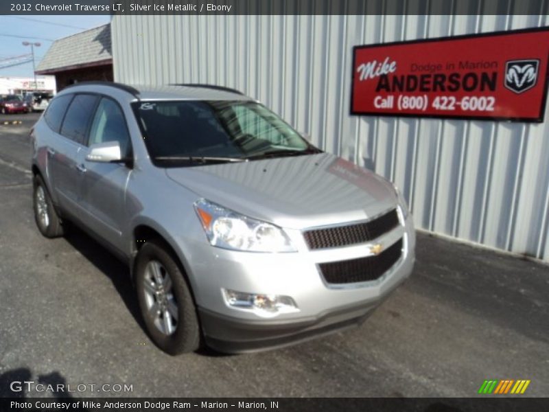 Silver Ice Metallic / Ebony 2012 Chevrolet Traverse LT