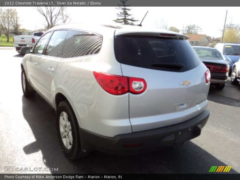 Silver Ice Metallic / Ebony 2012 Chevrolet Traverse LT