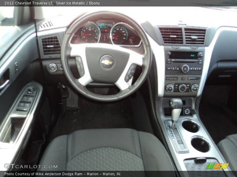 Silver Ice Metallic / Ebony 2012 Chevrolet Traverse LT