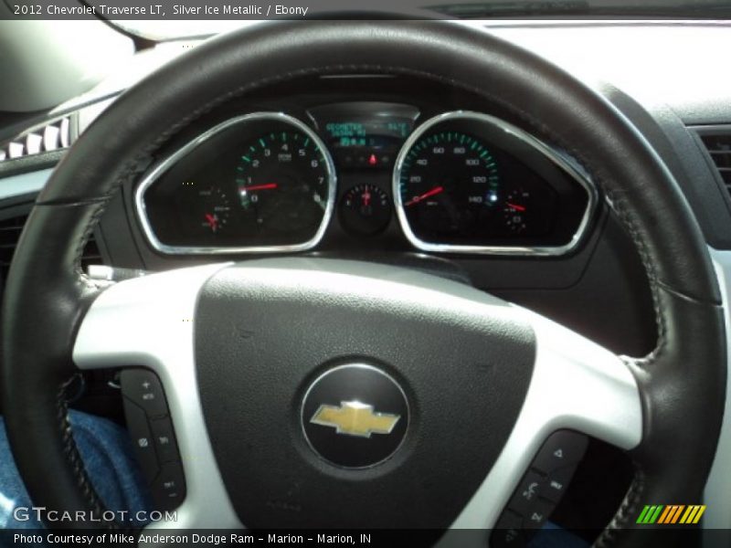 Silver Ice Metallic / Ebony 2012 Chevrolet Traverse LT
