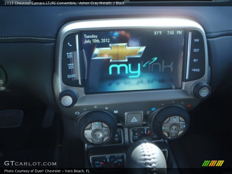 Ashen Gray Metallic / Black 2013 Chevrolet Camaro LT/RS Convertible