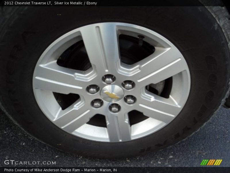 Silver Ice Metallic / Ebony 2012 Chevrolet Traverse LT