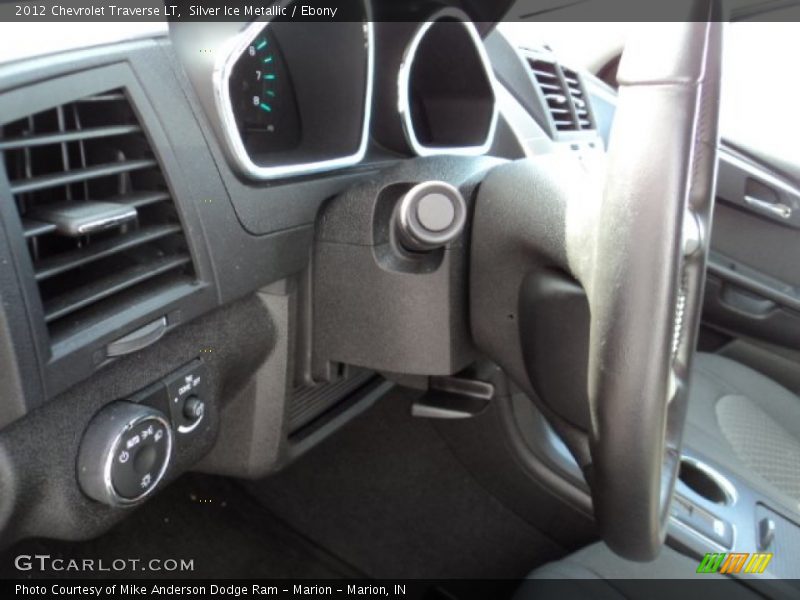 Silver Ice Metallic / Ebony 2012 Chevrolet Traverse LT