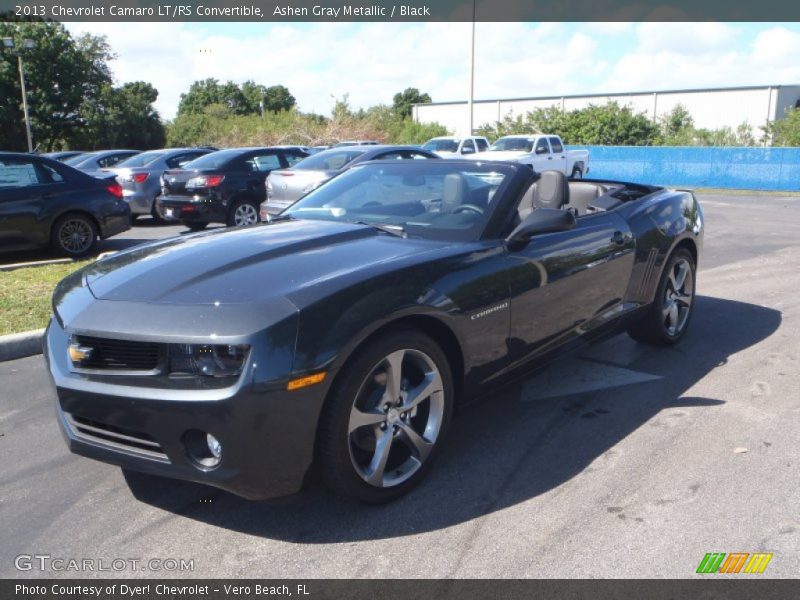 Ashen Gray Metallic / Black 2013 Chevrolet Camaro LT/RS Convertible