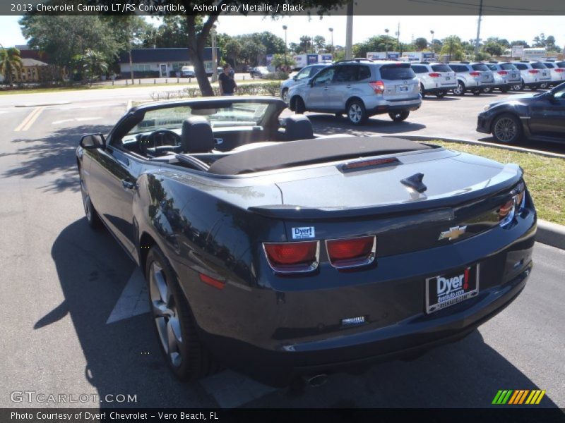Ashen Gray Metallic / Black 2013 Chevrolet Camaro LT/RS Convertible