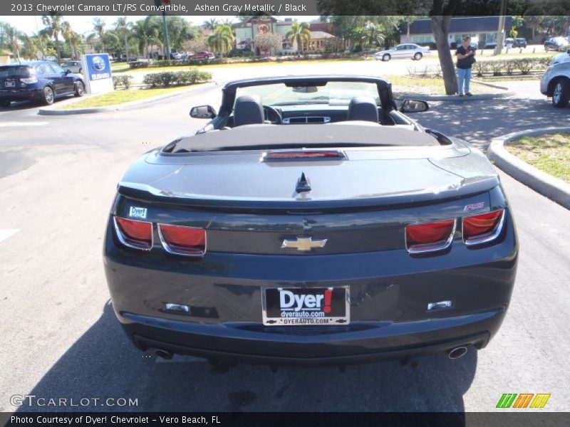 Ashen Gray Metallic / Black 2013 Chevrolet Camaro LT/RS Convertible