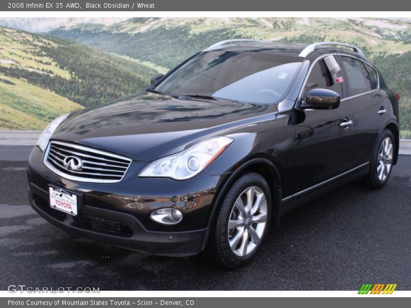 Black Obsidian / Wheat 2008 Infiniti EX 35 AWD