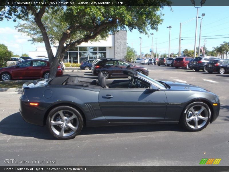 Ashen Gray Metallic / Black 2013 Chevrolet Camaro LT/RS Convertible